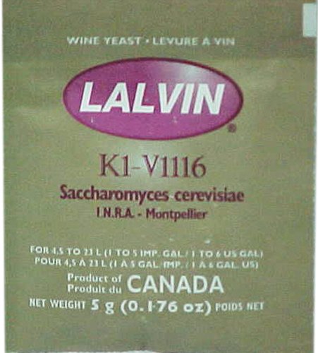 Lalvin All Purpose (K1V1116) Wine Yeast 5g