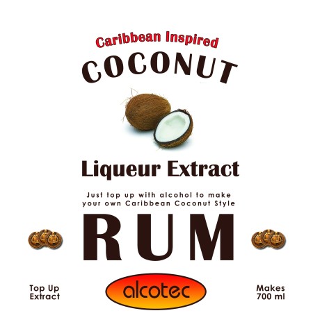 Alcotec Top Up Extract (700ml) - Coconut Rum